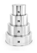 Kit 4 Forma Assadeira Bolo Redonda Alta 15-20-25-30 F47