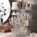 Organizador De Maquiagem Diamante Acrílico Giratório 360º G