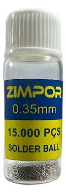 Esferas De Solda Bolas Reballing Bga Chumbo Vários Diâm 0.35mm