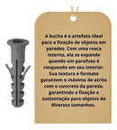 Kit Parafuso + Bucha Com Anel 6mm 8mm - 600 Peças