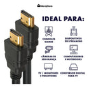 Kit 10 Cabos Hdmi 3m Gold Ultra High Speed 4k 120hz Blindado Full Hd 3d Premium Marqs Home Compatível Com Ps5 Tv Smart Projetor Pc