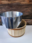 Tina / Bacia Pedicure C/ Pedras Seixo Preto C/ Escalda Pés Natural