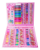 Kit Escolar Menina Mano Thor Maleta Pintura 150 Peças Mundo Dos Unicórnios Para Colorir Canetinhas Hidrográficas Jumbo Lápis Cor Giz Cera Tinta Aquarela Cola Apontador Tesoura Régua Clips Pincel