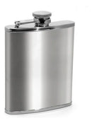 Cantil Inox Frasco 230ml Garrafa Whiskeira Whisky Bolso Bar Cor Prateado