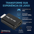 Adaptador De Vídeo Para Ps2 Hdmi Full Hd 1080p Tv Monitor Conversor PS2 AV PARA HDMI plug and play Marca Chrome Technology