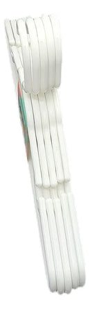 Kit 15 Unidades Cabides Infantis Roupa Infantil Bebê Cor Branco