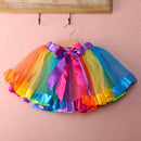 Saia Tule Carnaval Colorida Fantasia Infantil  Colorida Único