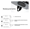 Bolsa Bag Pequena Masculino Couro Tiracolo Transversal Ombro Cor Cinza-escuro