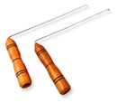 Dual Rod + Pêndulo Modelo P-05 Em Madeira Para Radiestesia Cor Marrom