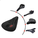 Capa Gel Banco Selim Assento Bike Pedal Pulse Almofada Forro Ajustável Regulável Anatômica Ciclismo Bicicleta Spinning Bmx Cor Preto