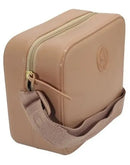 Bolsa Feminina Moleca Transversal Quadrada Lateral 50007 Cor Nude 658 Cor da correia de ombro Nude Desenho do tecido Liso