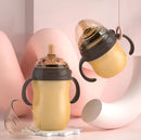 Mamadeira Anti Cólica 240mL de silicone marrom