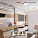 1x Painel Plafon Sobrepor Quadrado Led 18w Ps Avant 6500k Estrutura Branco