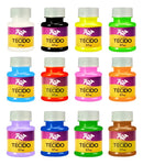 Tinta Para Tecido Fosca 12 Cores Escolar Arte Dac 37ml
