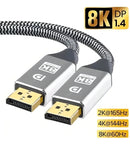 Cabo Displayport 1.4 8k 4k Hdr Resistente 3 Metros - Tomate