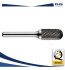 Lima Rotativa Cilíndrica Metal Duro 10mm Abaulada Haste 1/4