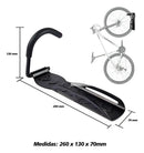 Suporte Gancho Bike Parede Vertical Absolute 2 Unidades Cor Preto