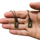 Escapulário Metal N Senhora Carmo E Sagrado Coração Jesus