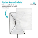 Tela Difusora Branca Em Nylon Sou Foto Para Softbox 50x70cm