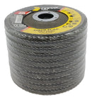 10 Disco Flap 115mm (4 ½) Madeira/aço Cônico Grão 80 Fertak