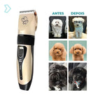 Máquina De Tosa Aparador De Pelos Profissional Para Pet Cor Dourado