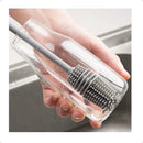 Limpa Lava Garrafa Mamadeira Copo Jarra Silicone Silicone Bottle Brush - Unidade - 1