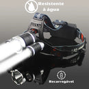 Kit 2 Lanterna De Cabeça Bike Camping Recarregável 3 Led