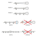 50 Unidades Grampo Para Cabo De Aço Leve 03-1/8 Starfer