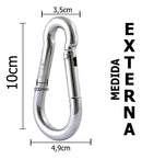 Mosquetão 10cm Academia Suporta 350kg Vonder