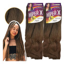 Kit 2 Cabelo Jumbo Jumbão Hiper X Box Braid 40 T1B/27/30