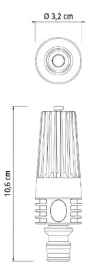 Conjunto para Irrigação com Engates Rápidos e Esguicho 4 Peças Tramontina
