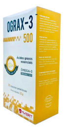 Suplemento Avert Ograx-3 500mg para Cães e Gatos 30 Cápsulas