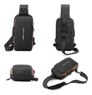 Bolsa Bag Pequena Masculino Couro Tiracolo Transversal Ombro Cor Cinza-escuro