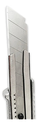 Estilete De Alumínio Reforçado Com Lâmina segmentada 18mm Trava Automática