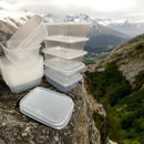 Pote Descartável 350ml Freezer Microondas Marmita com 24 Un. Cor Transparente