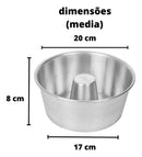 Kit 2 Forma Assadeira Bolo Pudim Redonda Air Fryer Forno Alumínio