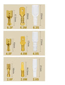 Kit 270 Conector Terminal Emenda Fio Automotivo Tipo Faston