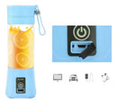 Mini Liquidificador Portatil Mao Academia Recarregável Usb Cor Azul