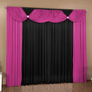 Cortina Malu 3 Metros X2,80 Sala Quarto Janela Port Pink/Preto