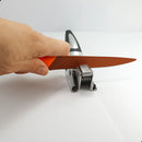 Kit 2 Afiador Amolador De Faca Tesoura Profissional Aço Inox Prateado