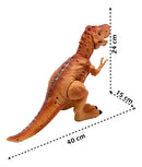 Tiranossauro Rex Grande Solta Fumaça Caminha Luzes Led E Som Cor Phantom brown Personagem Tiranossauro Fumaça