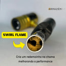 Maçarico Portátil Profissional Armz Turbo Tocha Acendimento Automático Refrigeração Map Solda