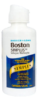 Soluções de limpeza de lentes de contato Bausch + Lomb Solução Multiação Simplus 120ml