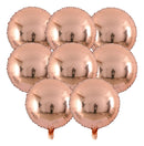 20 Balão Metalizado 10 Polegadas 22cm  Redondo Rose Gold