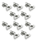 Kit 10 Dobradiças Reta Amortecedor Porta Armário 35mm - Hd