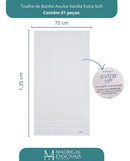 Toalha Banho Buddemeyer Avulsa 100% Algodão Vanilla Azul 3217