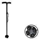 Bengala Idoso Caminhada Luz Regulável Dobrável Supermedy Cor Preto