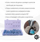 Kit 150 Unid Pino Bico Graxeiro Lubrificacao Reto/45/90graus