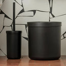 Lixeira Preta Bold 6lt Com Tampa Banheiro Cozinha Fosca Ou