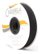 Viés Largo Liso 25mm 20 Metros Algodão Cinderela Cor 12_Preto